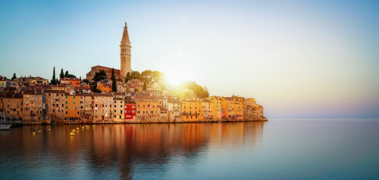 Romantische Altstadt Rovinj, Kroatien