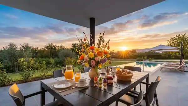 Kroatien in der Osterzeit erleben -toller Sonnenaufgang Bild 2 - Ein Reiseblog von croatianvillas.de