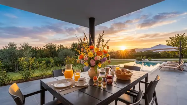 Kroatien in der Osterzeit erleben -toller Sonnenaufgang Bild 2 - Ein Reiseblog von croatianvillas.de