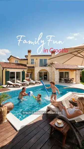 Familienurlaub in der Villa Santa Domenica www.Croatianvillas.de