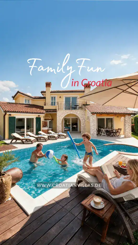Croatian Villas - Luxus-Villen zum mieten 1 Familienurlaub in der Villa Santa Domenica www.Croatianvillas.de