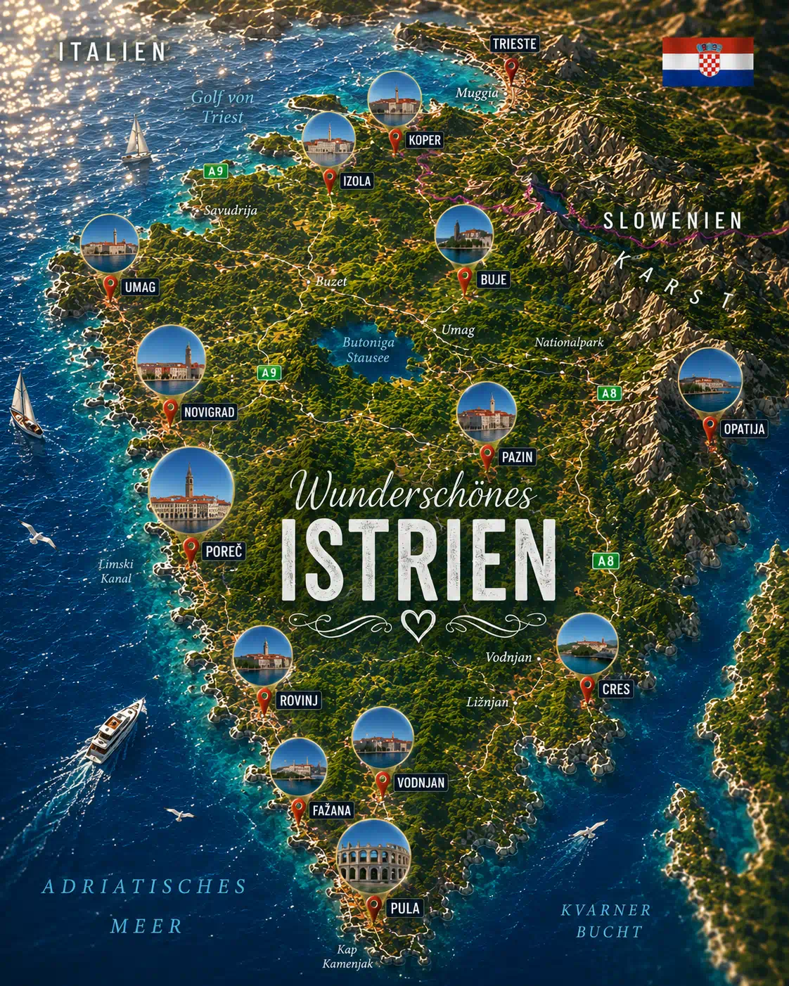 Wunderschönes Istrien - Eine Hommage an die wohl schönste Urlaubsregion Europas