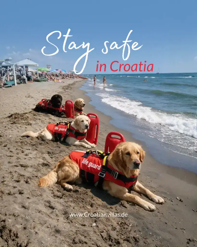Croatian Villas - Luxus-Villen zum mieten 1 Stay safe – Sicherheit an Land und am Strand